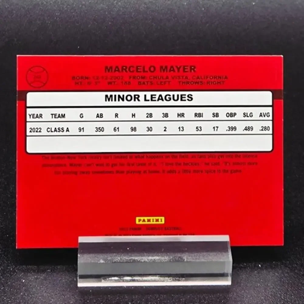 Marcelo Mayer Bowman Precious Elements Rated Pros Boston Red Sox Top Prospect